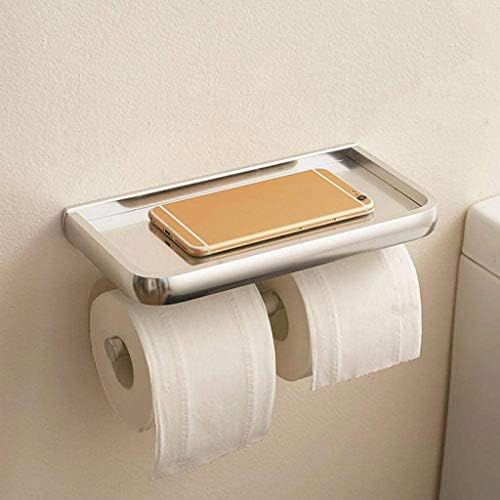 Кутия за Салфетки WSSBK Roll Holder Space За Баня， Държач за хартия Окачен на Притежателя на Ролка Тоалетна Хартия