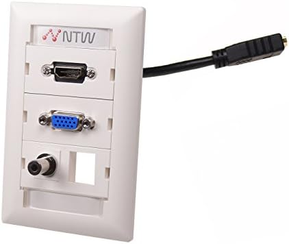 NTW Адаптивни стенни панела Unimedia с персонализируемой идентичност, маркирани с кабел HDMI, VGA, аудиопроход