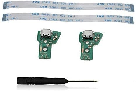 2 x USB Порт За Зареждане на Модул Заплати Зарядно устройство за PS4 Контролер JDS-040 12-Пинов Гъвкав Кабел Инструмент
