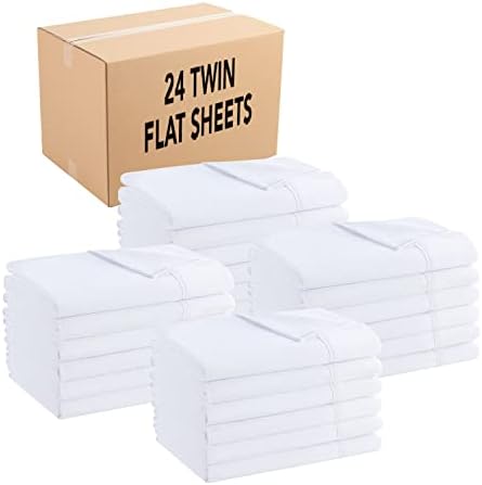 Обемна плоски кърпи от микрофибър Arkwright - (6 опаковки), Цветни конци за подгъва, Спално бельо от Първа необходимост