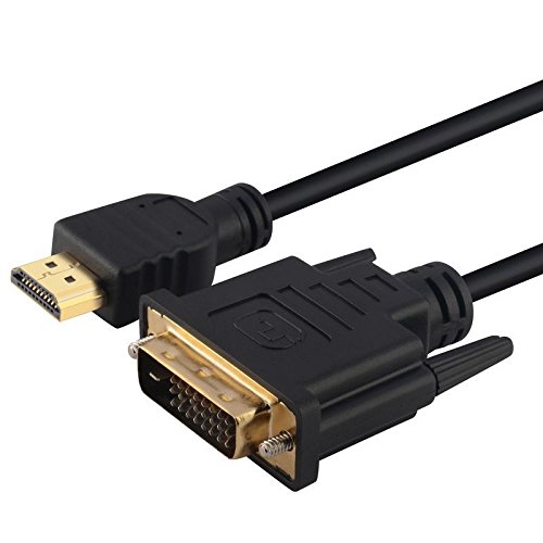 6 ФУТА висок 1,8 М Златен цвят 24 + 1 Кабел DVI-D мъж към Мъж HDMI + Синьо Кожен Калъф за xBox One