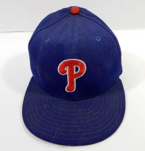 1999-04 Филаделфия Филис Амаури Телемако 16 Използвана в игра Синя шапка 6.625 65 - Използваните в играта шапки MLB