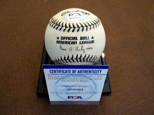 Whitey Ford, шампион WSC Ню Йорк Янкис Копито, подписано Автограф № 7 Oal Baseball Psa / Бейзболни топки с ДНК-автограф