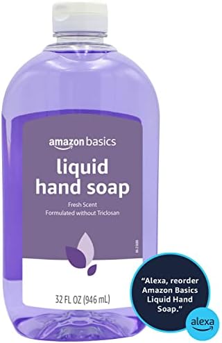 Течен сапун за ръце Basics Original Fresh, 32 Течни унции, опаковка от 2 броя (по-рано Solimo)