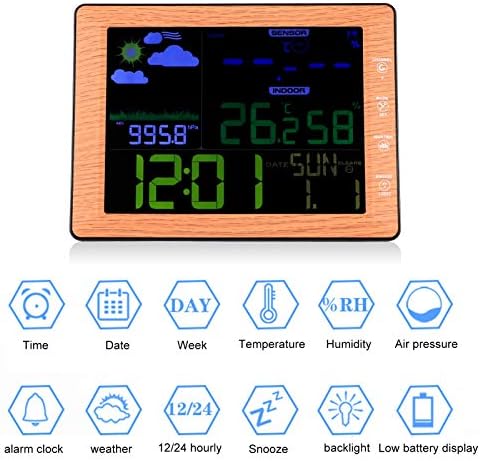 Термометър-Влагомер Fdit, Цифрово Измерване на Температура, с Голям LCD Дисплей, Влага, Мерителни Инструменти