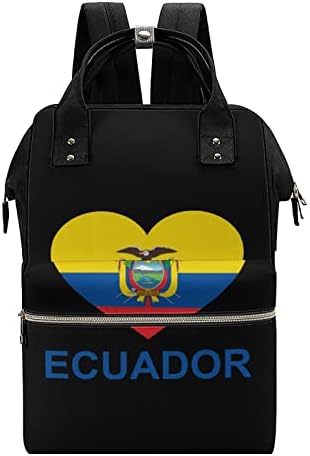 Любовта Еквадор Чанта За Памперси Раница Водоустойчива Чанта За Майките Раница С Голям Капацитет