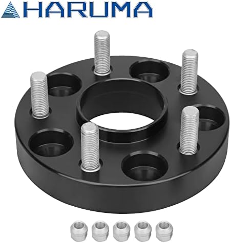 Haruma 4 бр. 1 Дебелина на Главината, Централните Джанти подпори 5x114,3 мм (5x4,5) с шарени колесни болтове 64,1
