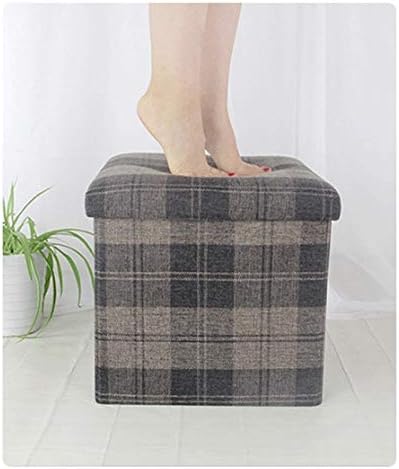 ZRGJZ Текстилен Стол За съхранение на Столче за съхранение Може да Седи За Възрастни Сгъваем Домашен Разтегателен