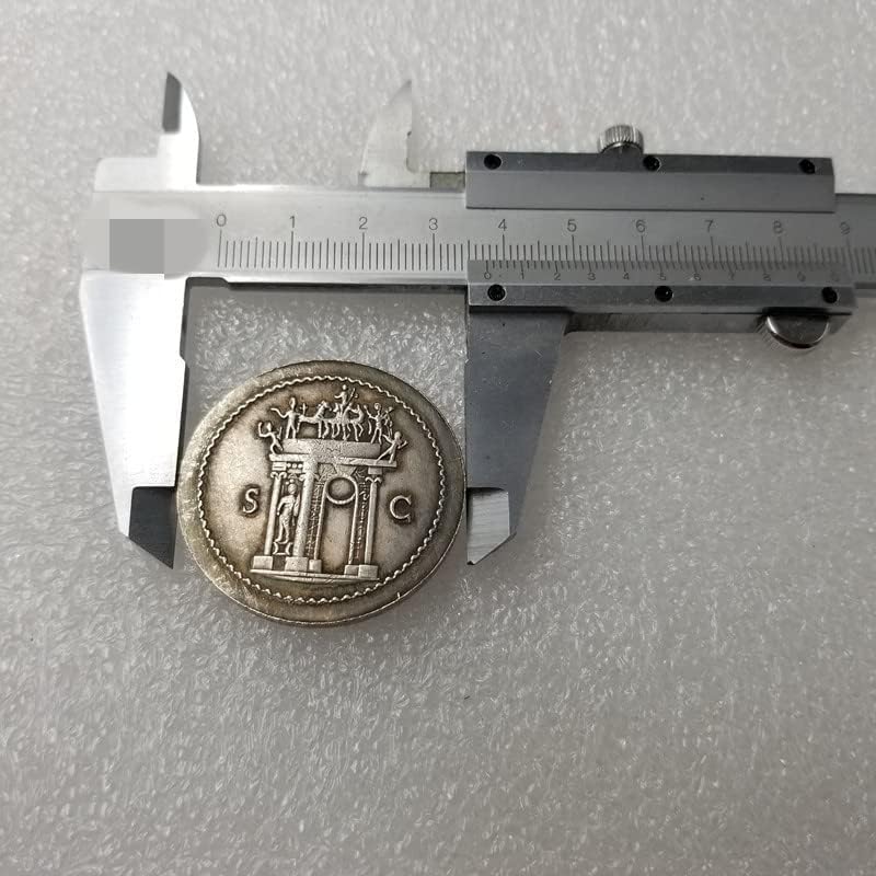 Старинните Занаяти Римски Медни Монети Със Сребърно Покритие Състарени Сребърни Долара Сребърни Кръгли Чуждестранни Монети