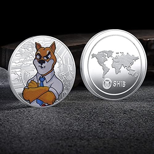 Възпоменателна монета 1 унция Dogecoin Възпоменателна Монета сребърно покритие Криптовалюта Dogecoin 2021 Ограничен Тираж