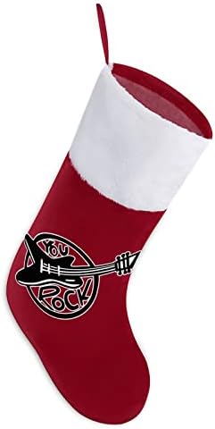 Ти Си Рок Китара Коледни Чорапи, Коледни Чорапи Калъф За Дома Семеен Коледен Декор