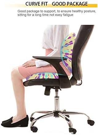 Aoopistc 2 бр. Възглавница за седалка от пяна с ефект на памет и Лумбална възглавница за офис кресла, Възглавници