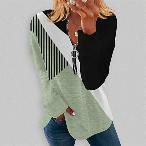 NOKMOPO, Дамски Блузи с дълъг ръкав за излизане на светлина, Модни и Ежедневни Тениска с кръгло деколте в Нерегулярную