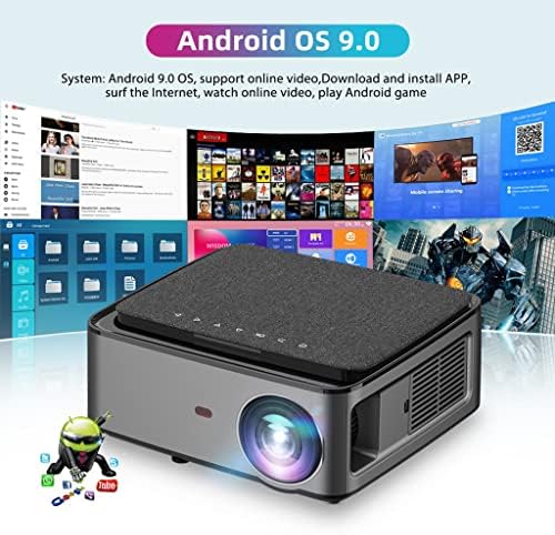ZSEDP Ga828 на цял екран за проектор с резолюция 1920x1080 P Projetor Android 9,0, видео проектор за смартфон,