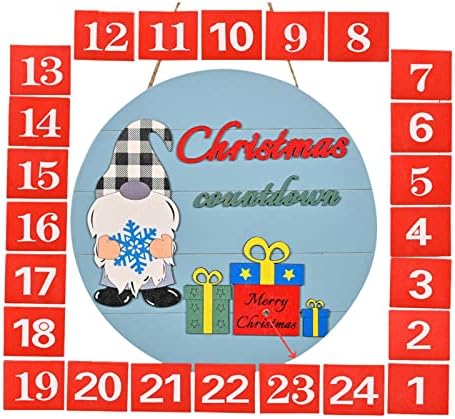 Коледен календар за обратно броене Идва с 24 самозаменяемыми цифри, лесен за инсталиране и готов за предстоящия