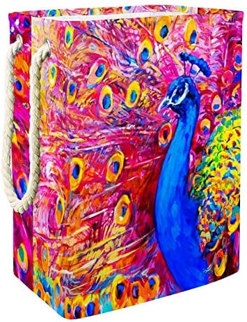 Голяма Кутия за съхранение на Unicey Colorful Peacock за Баня, Спални, Дом, Организиране на детски играчки и Дрехи