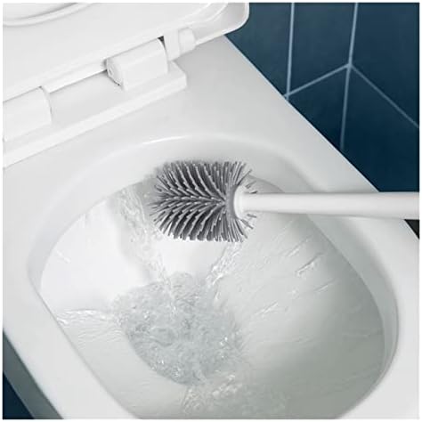 Комплект за Почистване на Тоалетни Четки и притежателя на LAZIRO TPR със Силикагел, Етаж Инструмент За Почистване на Баня