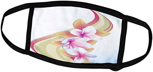 3. Нарисувай Красиви Нежно-розови хавайски цветя В розово-зелени завитушках - Крайни капаци (fc_235978_1)