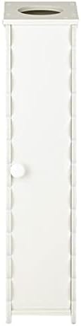 Шкаф за съхранение на салфетки NC Водоустойчив 6,5 x 7,7 x 26,5 Бял Идеален за малки помещения в банята Бял