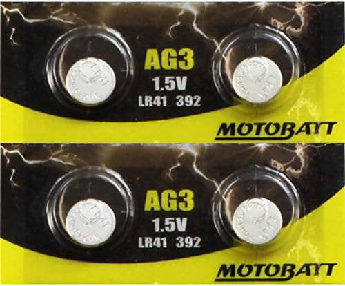 Батерии за часа MotoBatt 4 AG3 LR41 SR41 392 192 384 CX41 L736 RW87 Доставка от САЩ на Дребно карти