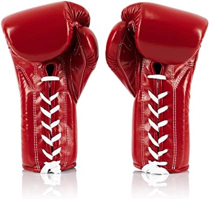 Спортни ръкавици Fairtex Pro от кожа с шнур - Мексикански стил за Муай Тай и Бокс