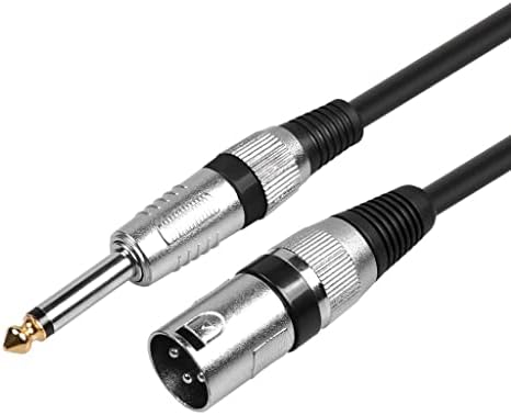 Конектор за свързване на микрофонного кабел 6,35 мм, включете 6,5 мм към XLR 6,3 мм, аудио кабел С 1/4 , Говорител, усилвател