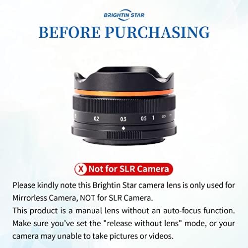Основен обектив Brightin Star 10 мм F5.6 Рибешко око с ръчно фокусиране, за да беззеркальных камери Panasonic LUMIXG