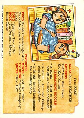 1986 Topps кофа за Боклук Детски комплект Почивка (Един) GPK Серия 5 Търговска картичка 177B Мързелив Луи