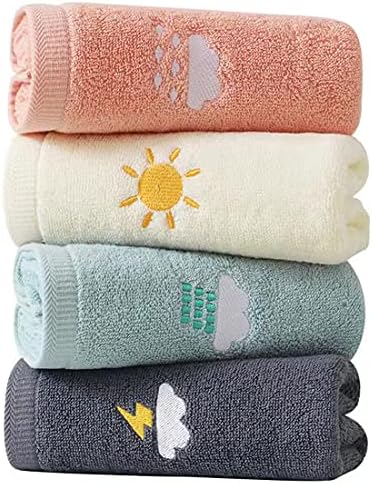 Кърпи за ръце Lchkrep 4 комплекта, кърпи за баня за ръце от памук за баня, лицето, Кухня, фитнес зала и спа