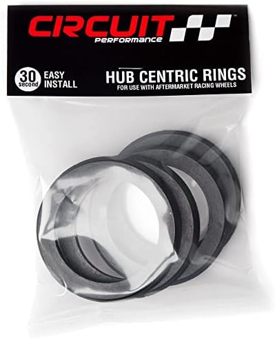 Централните пръстени за ступиц Circuit Performance (4 групи) - Черни найлонови ленти от 108 до 77,8 мм - Съвместима с