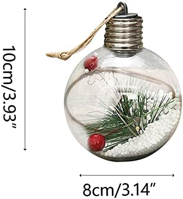 Коледна Led Прозрачна Коледна Топка на Коледна Елха Висулка Нажежен IB5