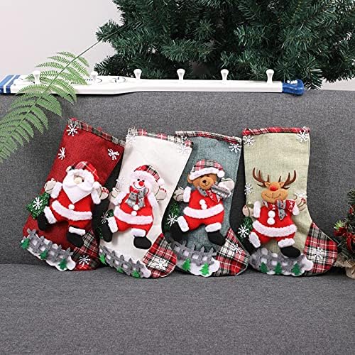 Коледна Украса 2022 Коледна Елха, Висящи Празнична декорация За коледната Елха Дядо Отглеждане Чорап Подаръчни Опаковки