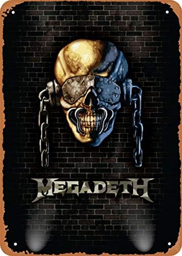 Блестящо Рок-група, на Стената на Megadeth Военна Плоча Плакат Метална Лидице Знак Ретро Реколта 8x12 См Стенен