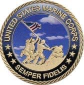 Монета на повикване на Корпуса на морската пехота на Съединените Щати Semper Fidelis