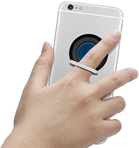 Титуляр пръстени за захващане на телефона, въртящи се на 360 ° захват за пръстите и поставка за iPhone и Samsung, съвместима