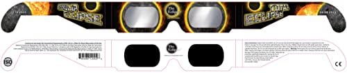 Очила Eclipse - 5 двойки - Одобрени от AAS - Сертифицирани по ISO, безопасни за всички слънчеви затъмнения - (Слънчева светлина)