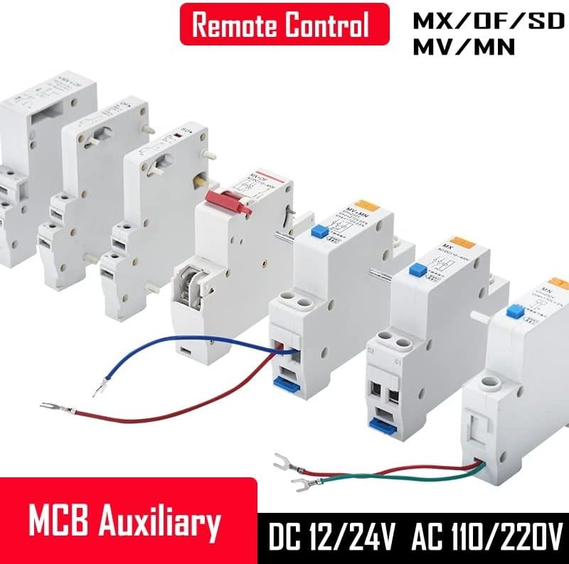 MCB Шунтирующий расцепитель за модул за дистанционно изключване на DZ47 SD of MX MV MN Аксесоар DC12V 24V Напрежение