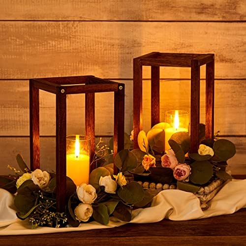 5 Сватбени Комплекти Свещници, Фенери за маса Централно Украсата на Старинни Фенери за Свещи с Свечным Дърво Селска