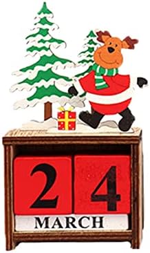 Коледни Дървени Орнаменти Със Собствените Си Ръце Календар За Обратно Броене Стария Снежен Човек Коледна Украса Декорация