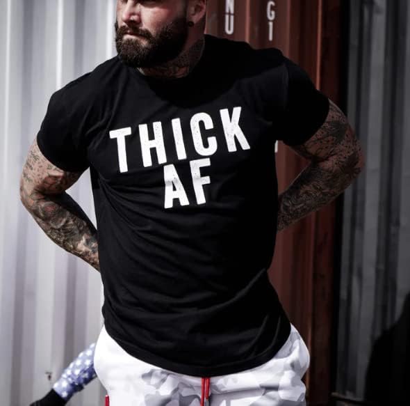 Мъжка тениска с графичен дизайн Thickaf Original Edition с къс ръкав