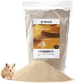 Пясък за баня, за хамстери JFWOD, 7,7 килограма, Пустинен пясък, Без прах или Пясък за Пълнене на Саксии за Хамстери,