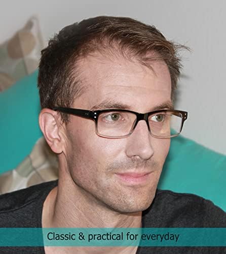 LUR 3 опаковки на метални очила за четене + 6 опаковки класически очила за четене (само за 9 двойки ридеров + 0,75)