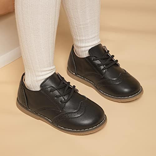 KIDSUN/ Модел обувки за малки момичета и момчета; Удобна Оксфорд училищни униформи дантела; Лоферы на равна