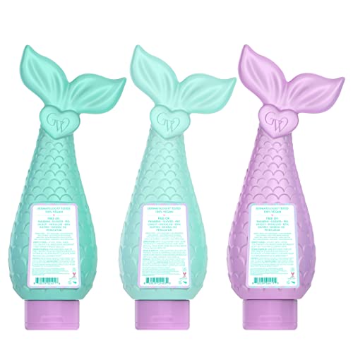 Шампоан Glimmer Wish Premium Mermaid Shampoo + Климатик + Препарат за измиване на тялото, С аромат на Ванилия