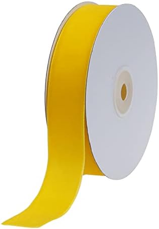 COTOWIN 1 Счукани с Кадифени ленти, 1 x 8 ярда (жълти)