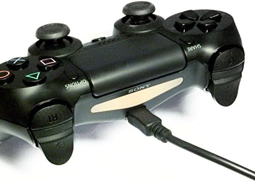 Cybertech PS4 15 фута Дължина Зарядно устройство захранващи Кабели USB кабел Съвместим с контролера PS4 DualShock 4 Playstation