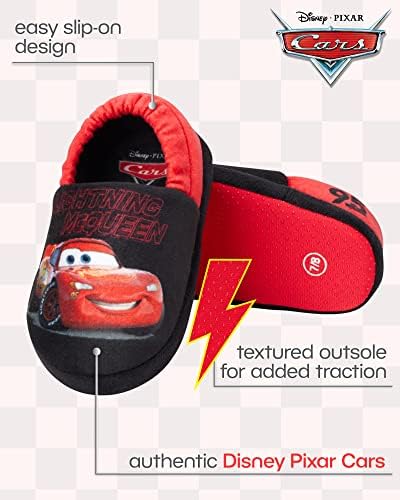 Чехли Pixar Cars на Disney за момчета, Плюшени чехли Lightning McQueen (за деца / момчета)