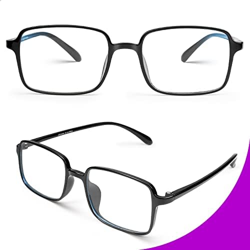 VISOONE Модерни Правоъгълни Леки Очила С Блокиране на Синя Светлина В Пъстри Рамки За Момчета и Момичета на Nedka
