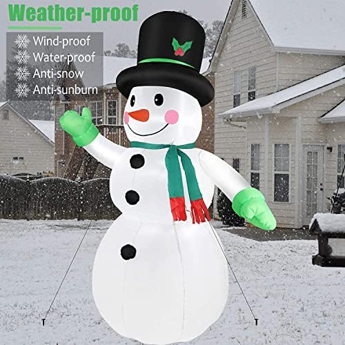 Коледни Надуваеми на снежни човеци за работа на открито, на двора, Коледни Надуваеми Украшения, 4 Фута Надуваем Снежен
