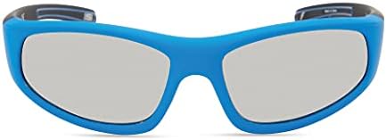 Правоъгълни слънчеви очила Skechers Boys' SEA9082, Матово синьо, 53 мм